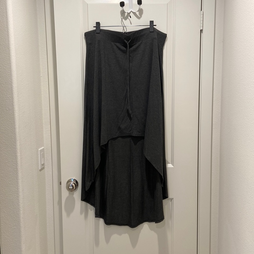 Hi-lo maxi skirt